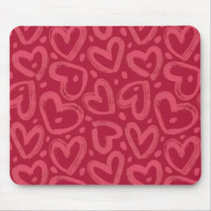 Rosa Herz Ästhetik-Mauspad Mousepad