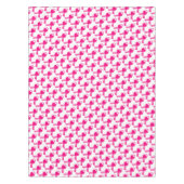 Rosa Herz-Band-Brustkrebs-Bewusstsein Tischdecke (Vorderseite)