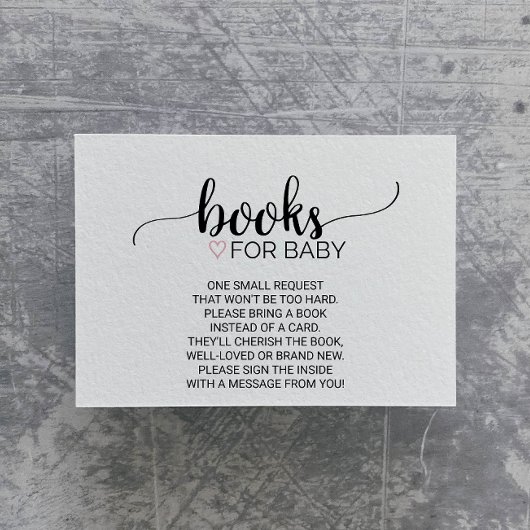 rosa Herz | Black Calligraphy Book Request Insert