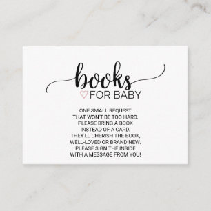 rosa Herz Black Calligraphy Book Request Insert