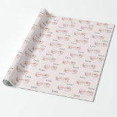 Rosa Herz Brille Liebe Geburtstag Geschenkpapier (Ungerollt)