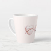 Rosa Herz Brille Liebe Milchtasse (Linke Ecke)
