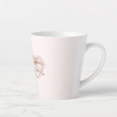 Rosa Herz Brille Liebe Milchtasse (Rechts)