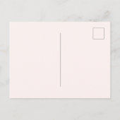 Rosa Herz Brille Liebe Postkarte (Rückseite)
