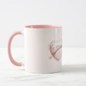 Rosa Herz Brille Liebe Tasse (Links)