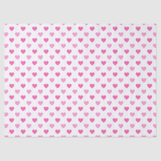 Rosa Herz Brustkrebs-Bewusstseinsmuster Seidenpapier (Vorderseite)