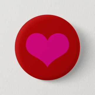Rosa Herz Button
