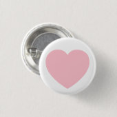 rosa Herz Button (Vorne & Hinten)