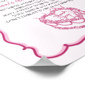 Rosa Herz Coquette Cherry Cake Bday Time Kapsel Poster (Ecke)