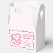 Rosa Herz Coquette Cherry Cake Galentine Party Geschenkschachtel (Offen)