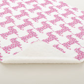 Rosa Herz-Dackeln Sherpadecke (3/4)