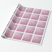 Rosa Herz-Dusche Geschenkpapier (Ungerollt)