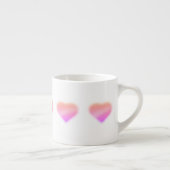 rosa Herz Espressotasse (Rechts)