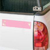 Rosa Herz-Eyelet Hintergrund Autoaufkleber (Auf Lkw)