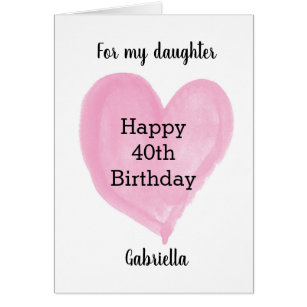 Der 40 Geburtstag Der Tochter Geschenke Zazzle De
