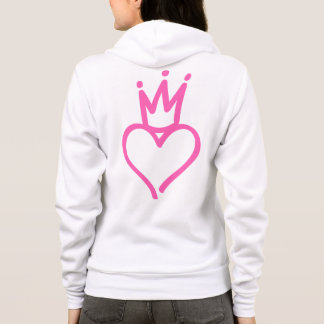 Rosa Herz für Prinzessin Hoodie