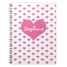 Rosa Herz-Girly Namenspersonalisiertes