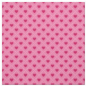 Rosa Herz Gitter Stoff (Muster)