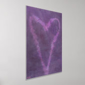 Rosa Herz Gold oder Silberfolie Foliendrucke (Ablage )