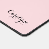 Rosa Herz I Liebe Katzen Für immer Personalisiert Schreibtischunterlage (Ecke)