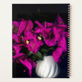 Rosa Herz in schwarz Planer (Rückseite)