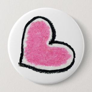 ROSA HERZ-Knopf Button