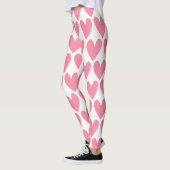 rosa Herz Leggings (Links)