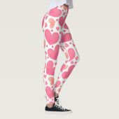 Rosa Herz-Leggings Leggings (Rechts)