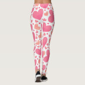 Rosa Herz-Leggings Leggings (Rückseite)