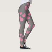 Rosa Herz-Leggings Leggings (Rechts)