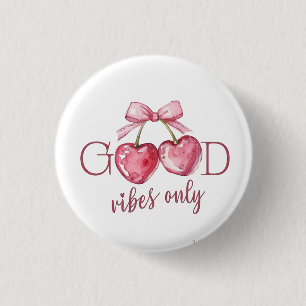 Rosa Herz-Leinwandtasche, Positive Zitate Tasche,  Button