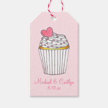 Rosa Herz Liebe Cupcake Brautparty Hochzeit
