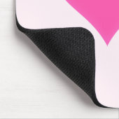 Rosa Herz - Liebe Mousepad (Ecke)
