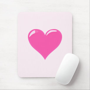 Rosa Herz - Liebe Mousepad