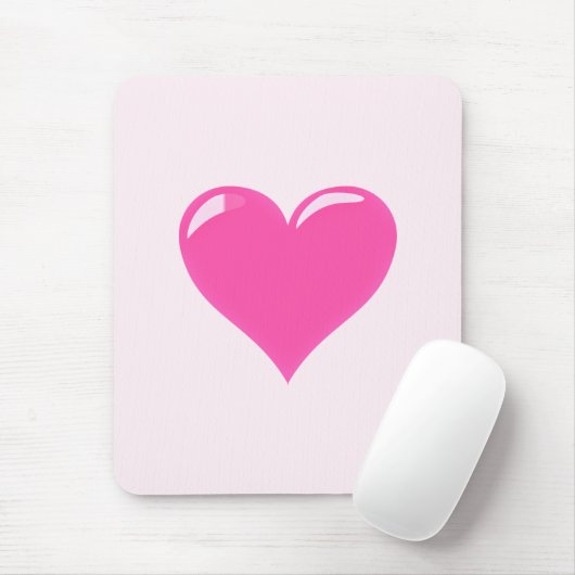 Rosa Herz - Liebe Mousepad (Mit Mouse)
