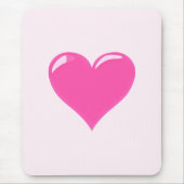Rosa Herz - Liebe Mousepad (Vorne)
