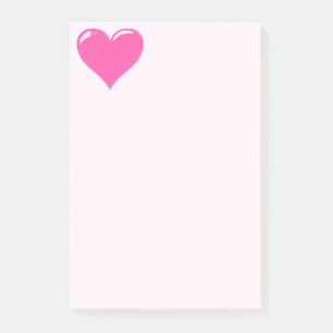 Rosa Herz - Liebe Post-it Klebezettel
