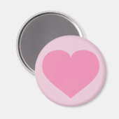 Rosa Herz Magnet (Vorderseite/Rückseite)