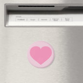 Rosa Herz Magnet (In Situ (Geschirrspüler))