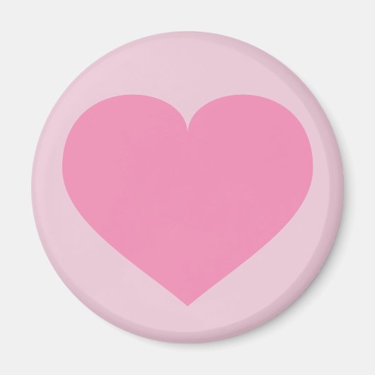 Rosa Herz Magnet (Vorne)