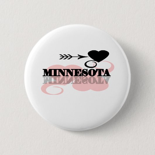 Rosa Herz Minnesota Button (Vorderseite)