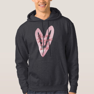 Rosa Herz Motivations-Hoodie Hoodie