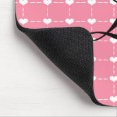 Rosa Herz Mousepad (Ecke)