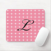 Rosa Herz Mousepad (Mit Mouse)