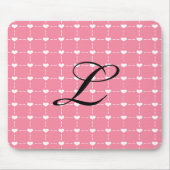 Rosa Herz Mousepad (Vorne)