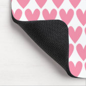 rosa Herz Mousepad (Ecke)
