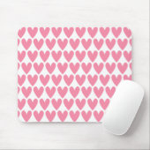 rosa Herz Mousepad (Mit Mouse)