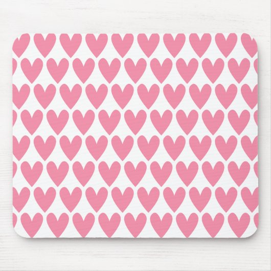 rosa Herz Mousepad (Vorne)
