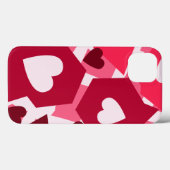 Rosa, Herz, Muster Case-Mate iPhone Hülle (Rückseite (Horizontal))