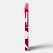 Rosa, Herz, Muster Case-Mate iPhone Hülle (Rückseite / Links)